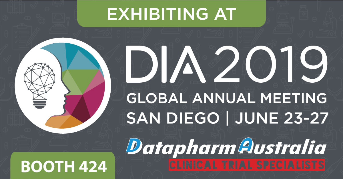 Exhibiting at DIA 2019 Global Annual Meeting – San Diego – June 23-27 (BOOTH 424)